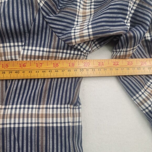 Pendleton Womens Lined Plaid Blazer Jacket Size 12 Beige Navy New with Tags - Picture 9 of 12